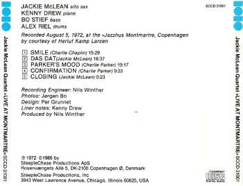 CD Jackie McLean: Live At Montmartre