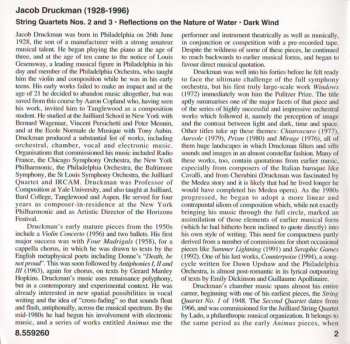 CD Jacob Druckman: String Quartets Nos. 2 And 3; Reflections On The Nature Of Water; Dark Wind