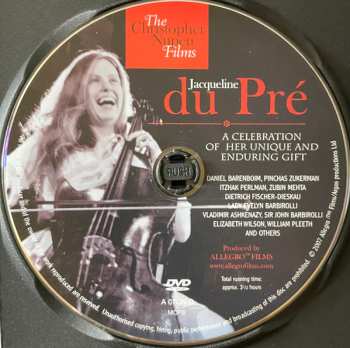 DVD Jacqueline Du Pré: A Celebration Of Her Unique And Enduring Gift