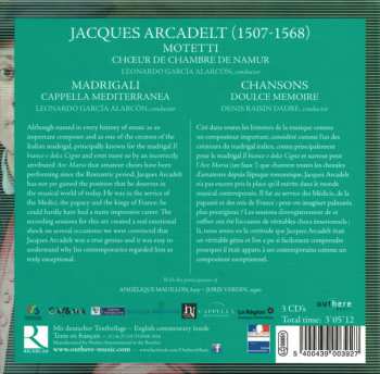 3CD/Coffret Cappella Mediterranea: Motetti - Madrigali - Chansons