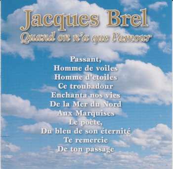 2CD Jacques Brel: Quand On N'A Que L'Amour