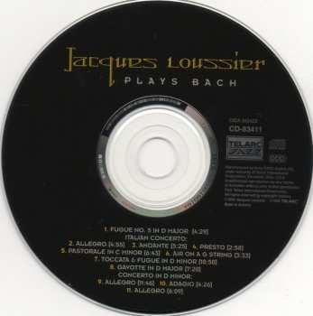 CD Jacques Loussier: Plays Bach