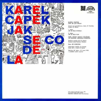 2LP Karel Čapek: Jak Se Co Dělá