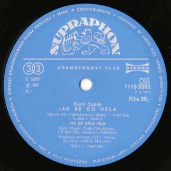 2LP Karel Čapek: Jak Se Co Dělá