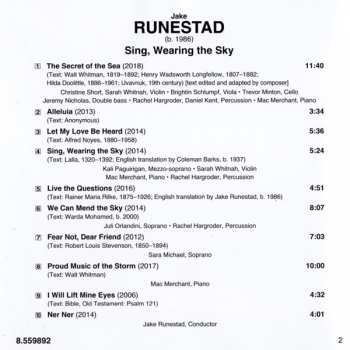 CD Jake Runestad: Sing, Wearing The Sky