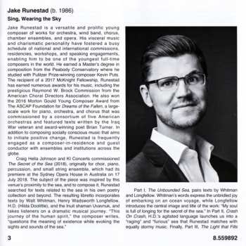 CD Jake Runestad: Sing, Wearing The Sky
