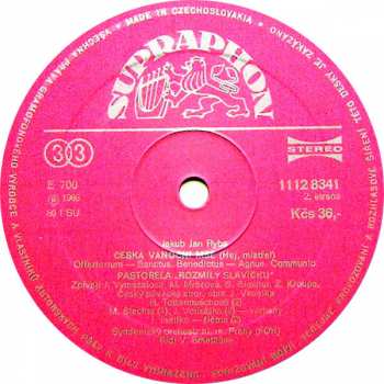 LP Jakub Jan Ryba: Česká Mše Vánoční