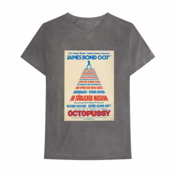 Merch James Bond 007: T-shirt Octopussy German Affiche 