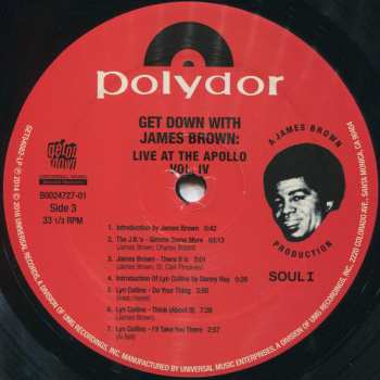 2LP James Brown: Get Down With James Brown: Live At The Apollo Volume IV