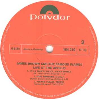 2LP James Brown & The Famous Flames: Live At The Apollo 