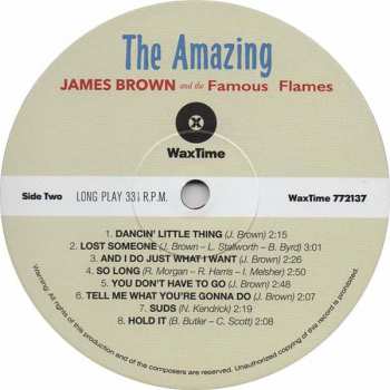 LP James Brown & The Famous Flames: The Amazing James Brown LTD
