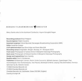 SACD Edward Gardner: Sibelius: Works for Violin & Orchestra