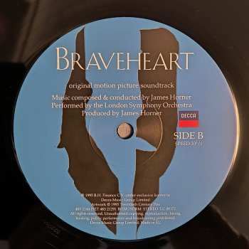2LP The London Symphony Orchestra: Braveheart (Original Motion Picture Soundtrack)