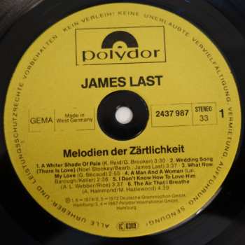 LP James Last: Melodien der Zärtlichkeit