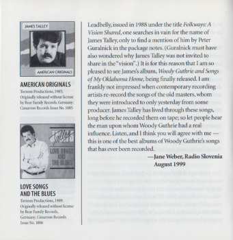 CD James Talley: Woody Guthrie And Songs Of My Oklahoma Home