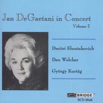 Album Jan DeGaetani: In Concert, Volume 3