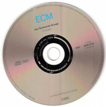 2CD Jan Garbarek Group: Dresden (In Concert)