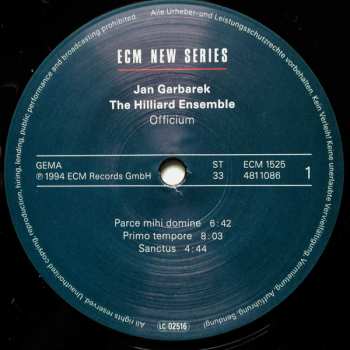 2LP Jan Garbarek: Officium