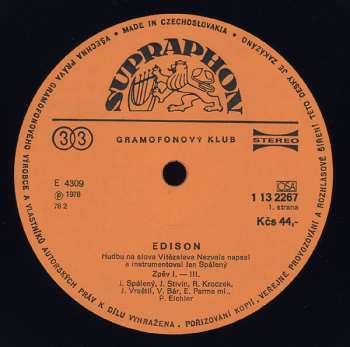 LP Jan Spálený: Edison