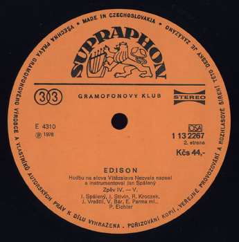 LP Jan Spálený: Edison