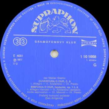 LP Prague Chamber Orchestra: Orchestrální Skladby