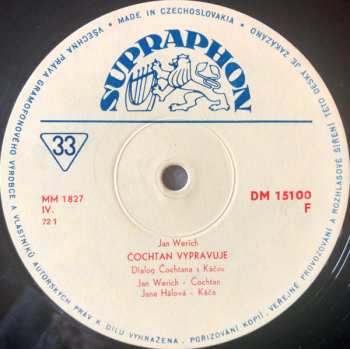 EP Jaroslav Hašek: Čochtan Vypravuje / Reelní Podnik