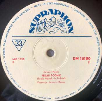 EP Jaroslav Hašek: Čochtan Vypravuje / Reelní Podnik