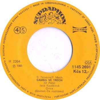 SP Jana Koubková: Měsíc Kamarád / Samba Ve Třech