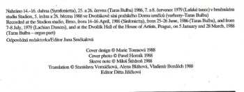 CD Leoš Janáček: Sinfonietta / Taras Bulba / Lachian Dances