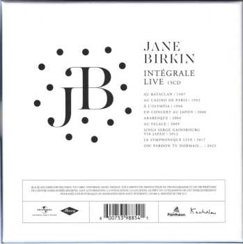 15CD/Coffret Jane Birkin: Intégrale Live