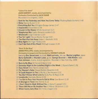 CD Jane Harvey: Leave It To Jane! / Born To Be Blue
