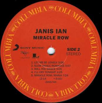 LP Janis Ian: Miracle Row