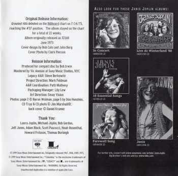 CD Janis Joplin: Janis Joplin's Greatest Hits