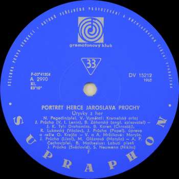 LP Jaroslav Průcha: Portrét Herce Jaroslava Průchy