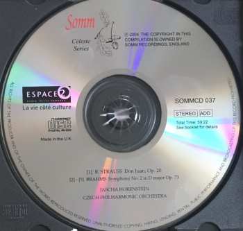 CD The Czech Philharmonic Orchestra: 'Don Juan' / Symphony No. 2