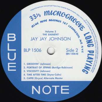 LP J.J. Johnson: The Eminent Jay Jay Johnson Volume 2