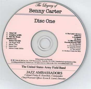 2CD The Jazz Ambassadors Of The United States Army Field Band: The Legacy Of Benny Carter