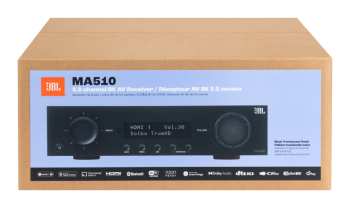 Technique audio JBL MA510 - Av Zesilovač 5.2, 75 W, 8k, Wi-fi, Bluetooth, Dolby Vision - Černý