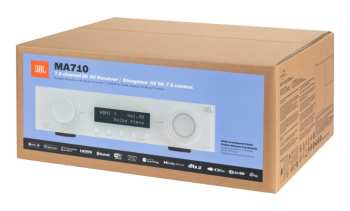 Technique audio JBL MA710 - Av Zesilovač 7.2, 110 W, 8k, Wi-fi, Bluetooth, Dolby Atmos + Vision - Bílý