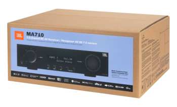 Technique audio JBL MA710 - Av Zesilovač 7.2, 110 W, 8k, Wi-fi, Bluetooth, Dolby Atmos + Vision - černý