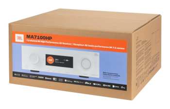 Technique audio JBL MA7100HP - AV receiver 7.2, 125 W, 8K, Wi-Fi, Bluetooth, Dolby Atmos + Vision - Bílá