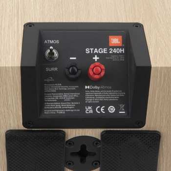 Technique audio JBL Stage 240H - 2-pásmové Dolby Atmos Modulové Reprosoustavy, 4,5" - Bílá
