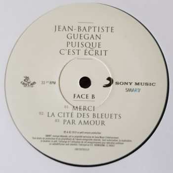 2LP Jean-Baptiste Guegan: Puisque C'Est Ecrit LTD