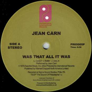 LP Jean Carn: Was That All It Was