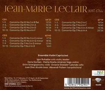 3CD Jean Marie Leclair: Jean Marie Leclair Complete Violin Concerts
