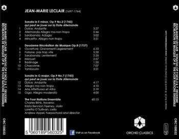 CD Jean Marie Leclair: Sonatas, Op. 9, Nos. 2 & 7 / Deuxieme Récréation De Musique, Op. 8
