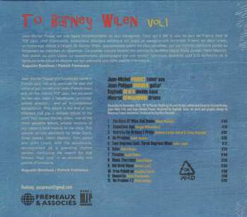 CD Jean-Michel Proust: To Barney Wilen Vol.1 DIGI