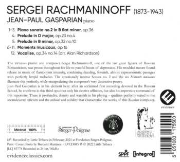 CD Sergei Vasilyevich Rachmaninoff: Rachmaninoff