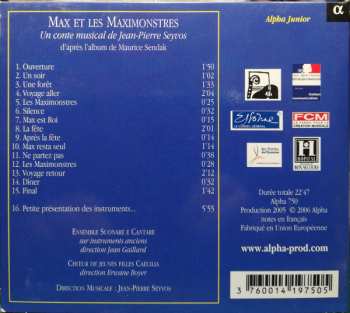 CD Ensemble Suonare E Cantare: Max Et Les Maximonstres