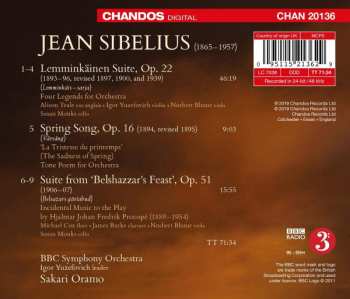 CD Jean Sibelius: Lemminkäinen Suite · Spring Song Suite From ‘Belshazzar’s Feast’